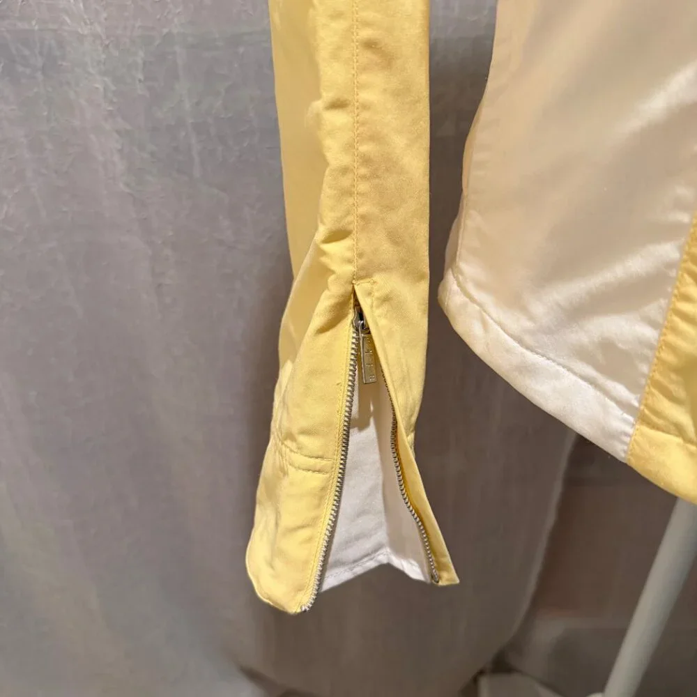 Nike Jacket Pale Yellow/White Women's Size M Like New